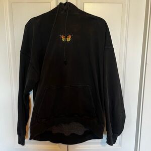 Black Brandy Melville, butterfly hoodie
